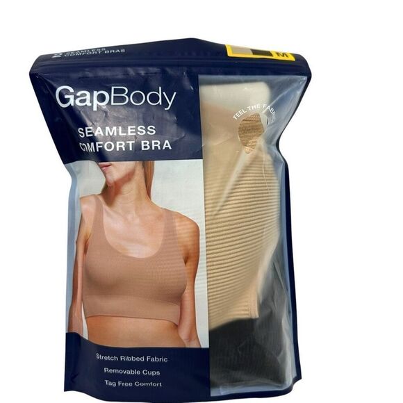 GapBody 2-Pack Comfort Bra Size Medium - Picture 3 of 6